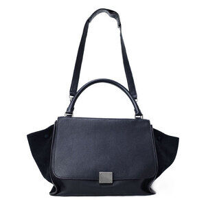 Celine Trapeze Leather 2WAY Handbag Shoulder Bag